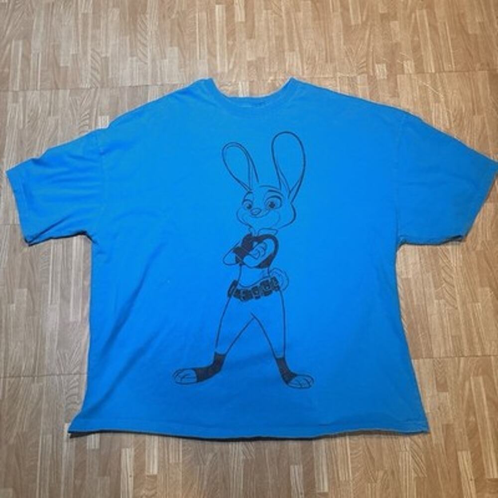 Disney Zootopia Judy Hopps Blue Graphic T-Shirt Adult XL